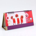 2017 Customzied Art Paper Professional Design Desk Calendrier Impression